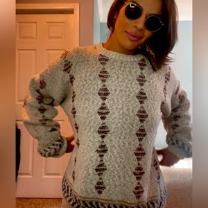 Retro Vintage Lord Jeff knitted sweater.